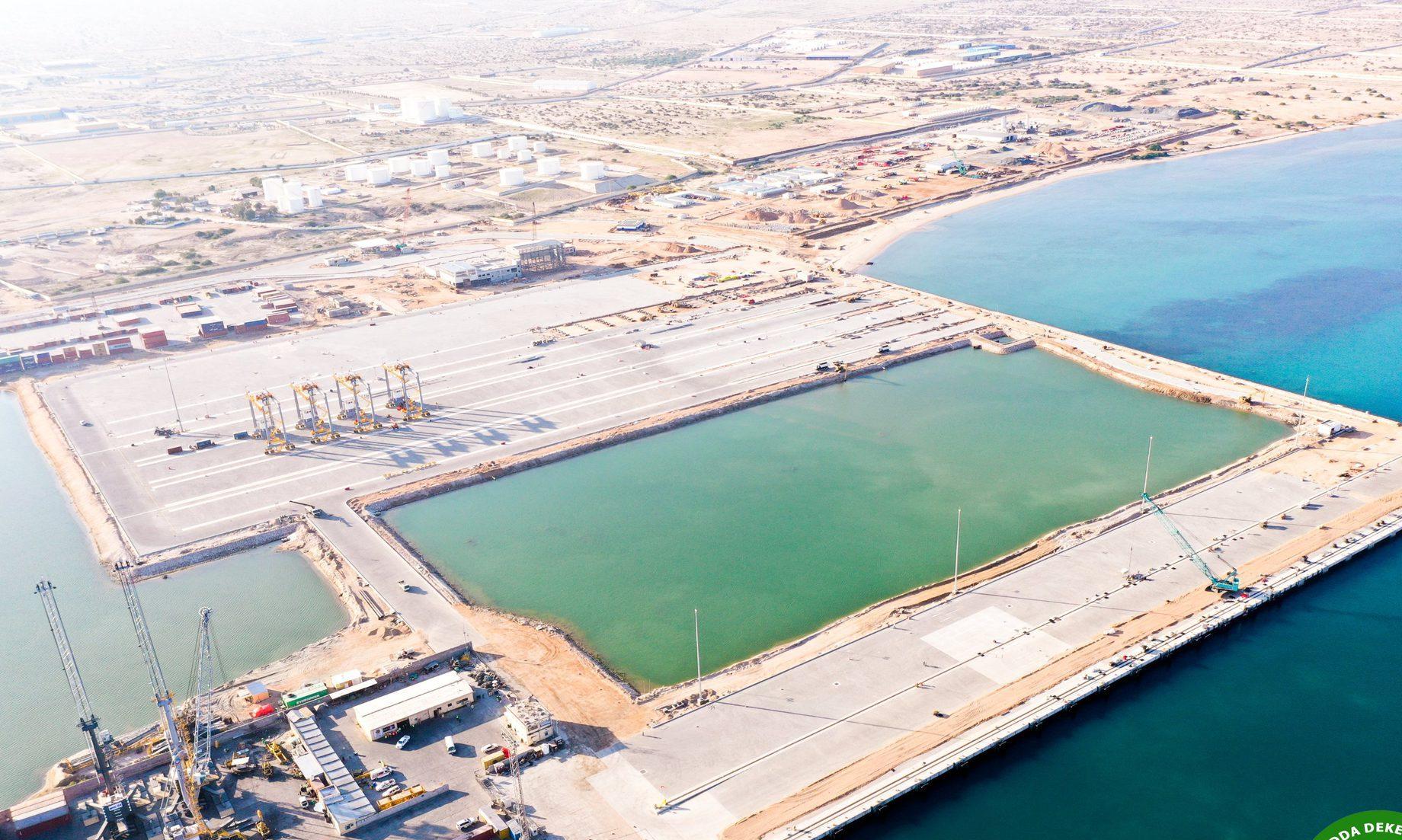 Aerial view of the Port of Berbera, Somaliland